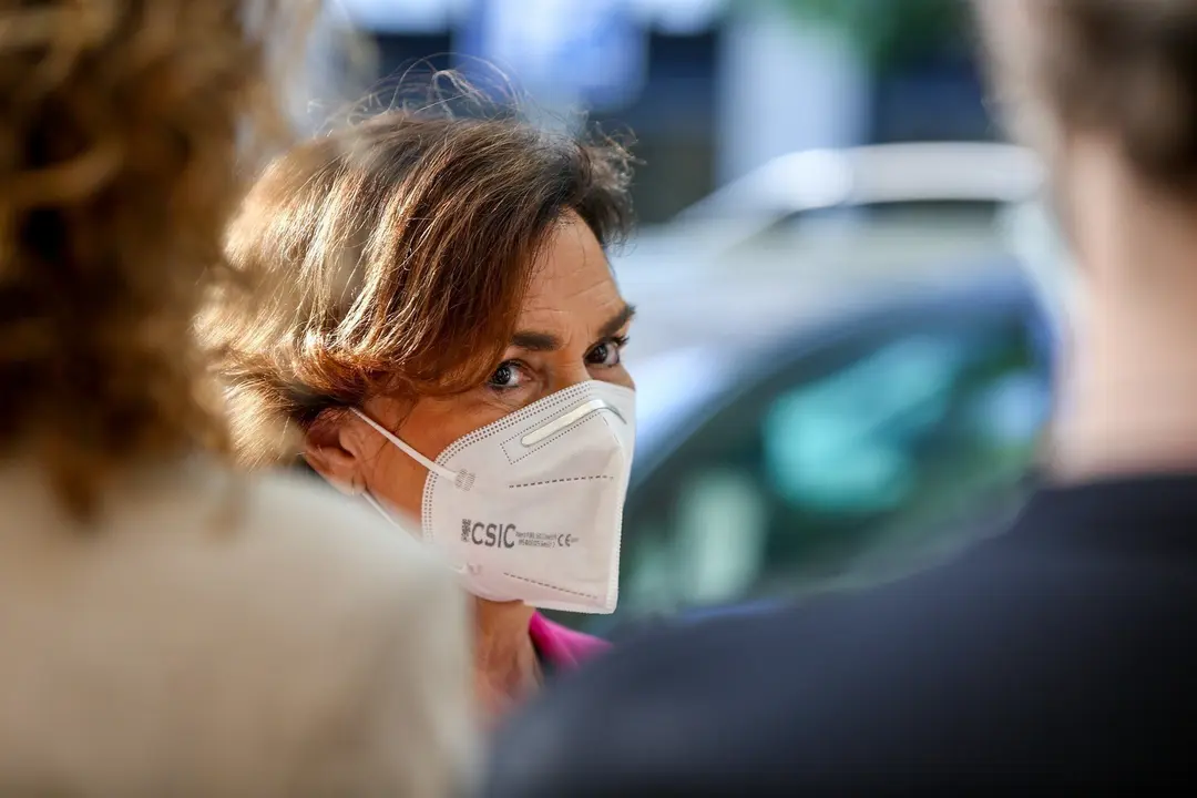 La vicepresidenta primera del Gobierno, ministra de la Presidencia, Relaciones con las Cortes y Memoria Democr&aacute;tica, Carmen Calvo.