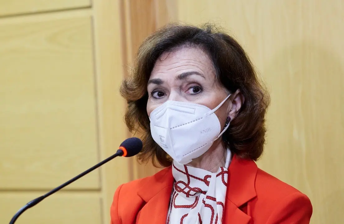La vicepresidenta del Gobierno de Espa&ntilde;a, Carmen Calvo.