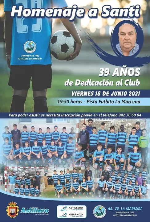 Cartel del homenaje