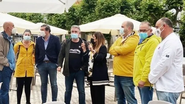 La presidenta del PP de Cantabria, Mar&iacute;a Jos&eacute; S&aacute;enz de Buruaga, en Santo&ntilde;a