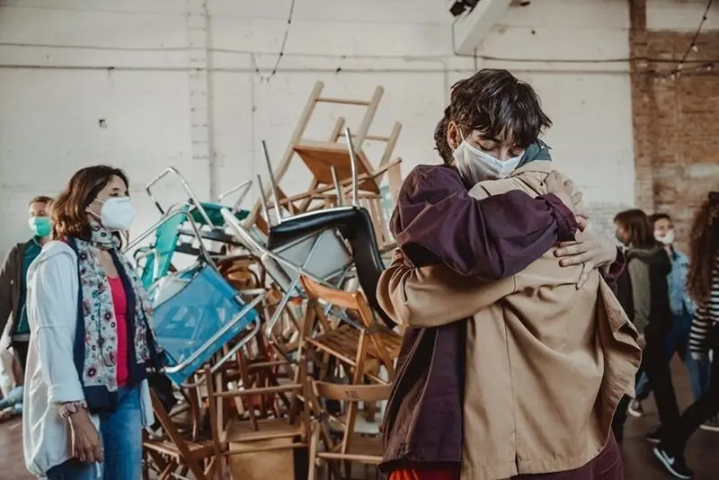 Imagen de uno de los ensayos de la perfomance