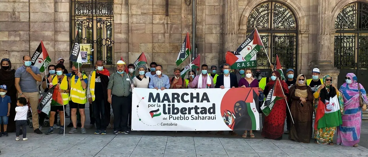 Marcha por la Libertad del Pueblo Saharaui en Torrelavega