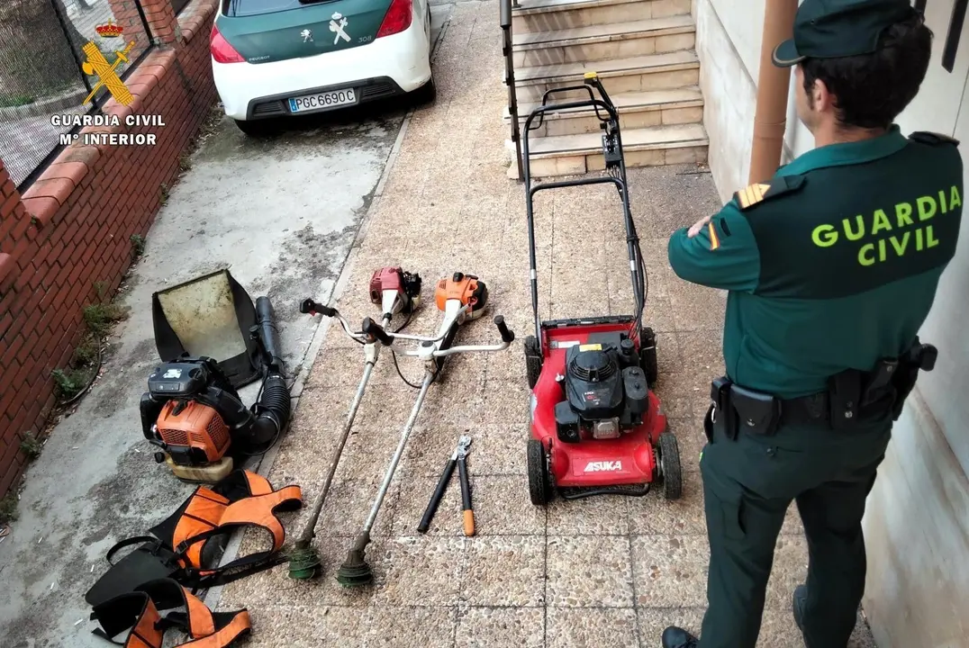 Maquinaria de jardiner&iacute;a robada en Malia&ntilde;o