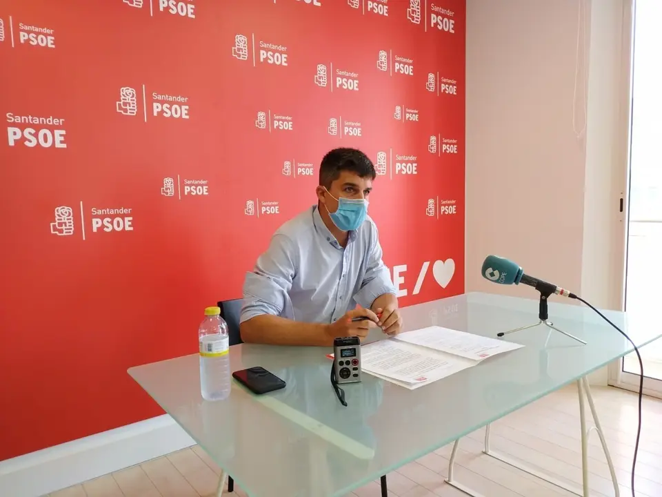 El portavoz del PSOE de Santander,, Daniel Fern&aacute;ndez