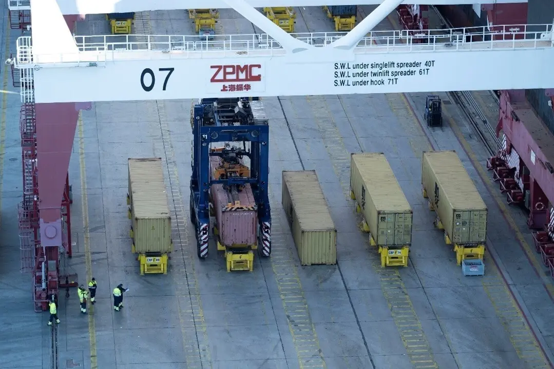 Foto de archivo del Puerto de Barcelona