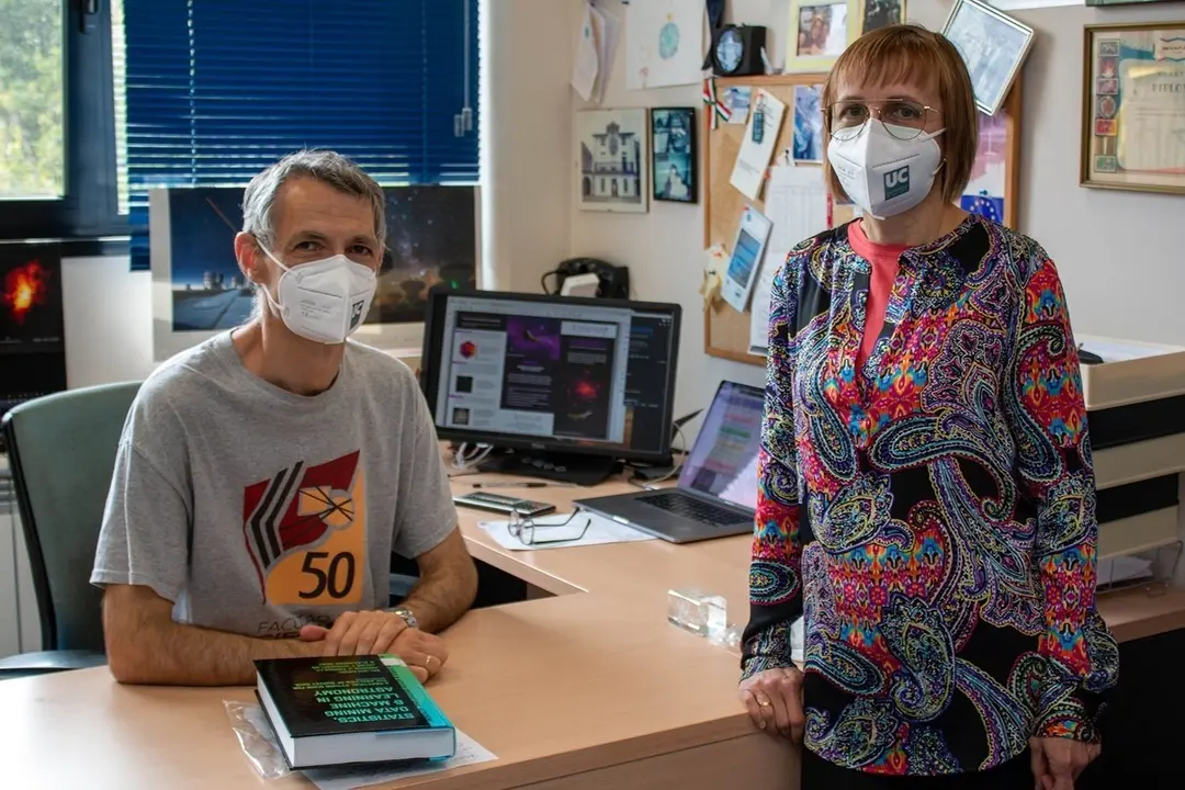 Francisco J. Carrera y Maite Ceballos, en el IFCA