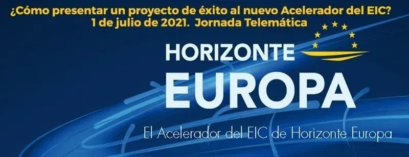 Cartel de la jornada sobre el Acelerador Europeo de Innovaci&oacute;n