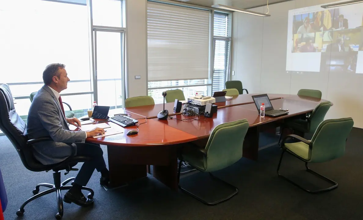 El consejero de Desarrollo Rural, Ganader&iacute;a, Pesca, Alimentaci&oacute;n y Medio Ambiente, Guillermo Blanco, participa, por videoconferencia, en el Consejo Consultivo de Pol&iacute;tica Pesquera y Pol&iacute;tica Agr&iacute;cola para Asuntos Comunitarios.