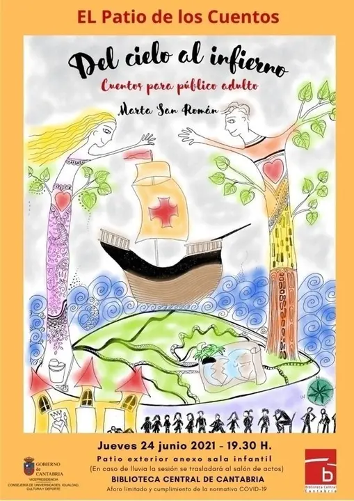 Cartel del ciclo de cuentacuentos en la Biblioteca Central