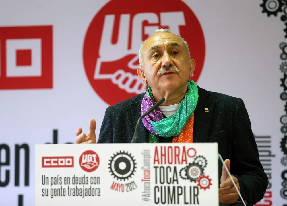 Archivo - El secretario general de UGT, Pepe &Aacute;lvarez