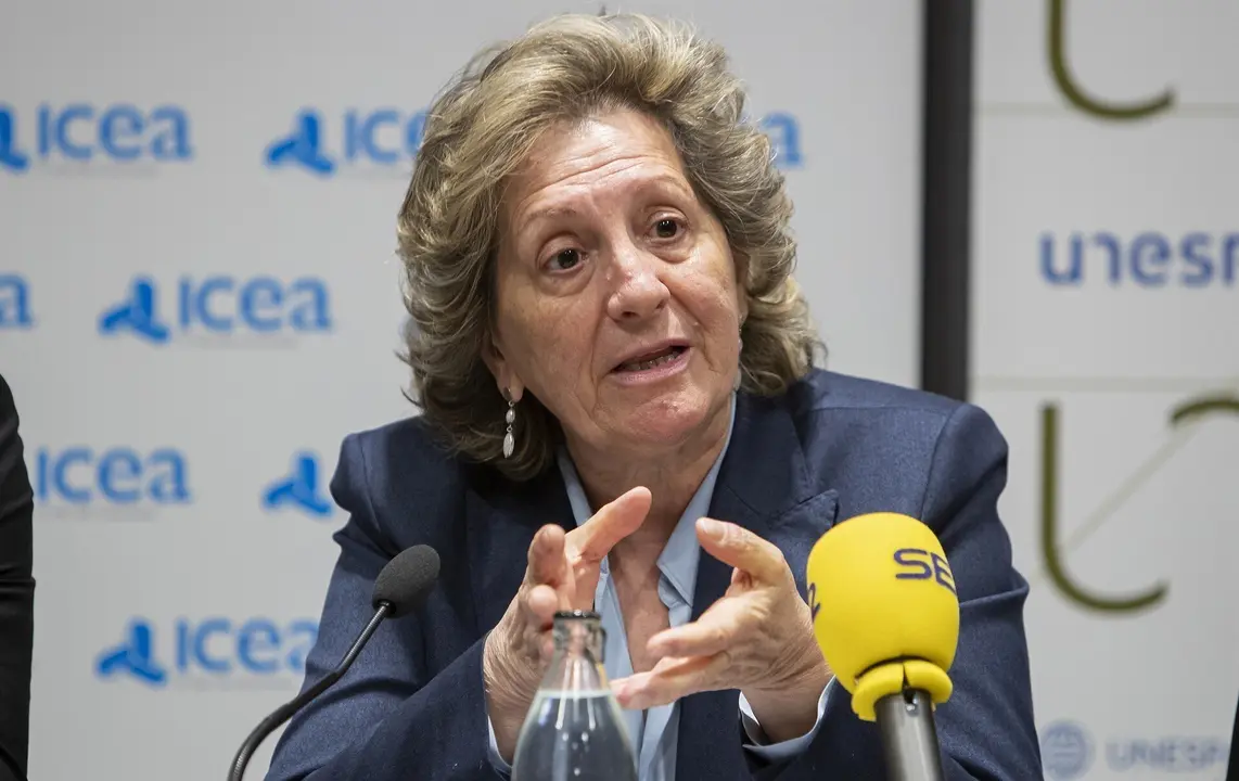 Archivo - La presidenta de Unespa, Pilar Gonz&aacute;lez de Frutos.