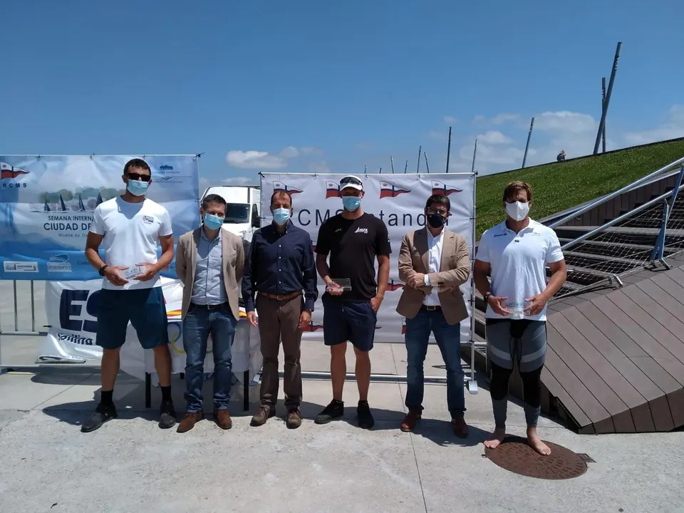 La clase ol&iacute;mpica Finn en la Semana Internacional de Vela.