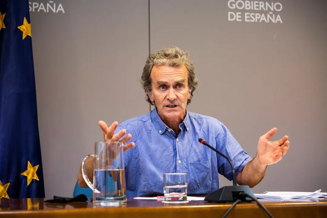El director del Centro de Alertas y Emergencias Sanitarias (CAES), Fernando Sim&oacute;n, durante una rueda de prensa para informar sobre la pandemia de Covid-19, a 21 de junio de 2021, en el Ministerio de Sanidad, Madrid, (Espa&ntilde;a). Seg&uacute;n las &uacute;ltimas actualizaci