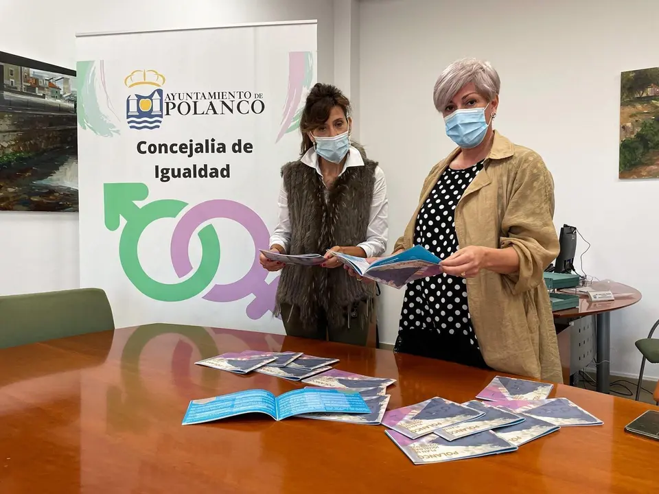 La alcaldesa de Polanco, Rosa D&iacute;az, y la concejala de Participaci&oacute;n Ciudadana
