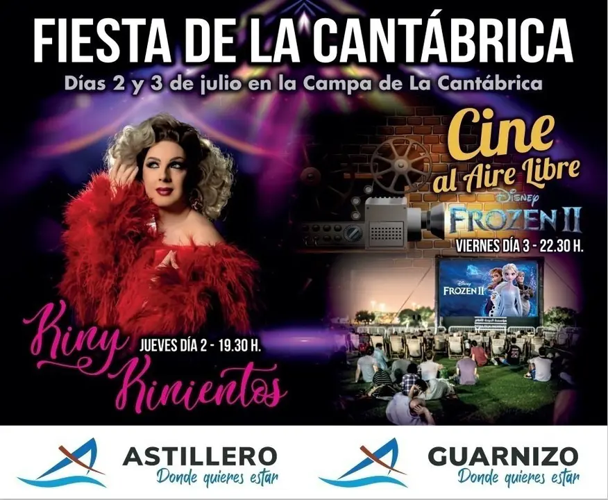 Cartel de las actuaciones