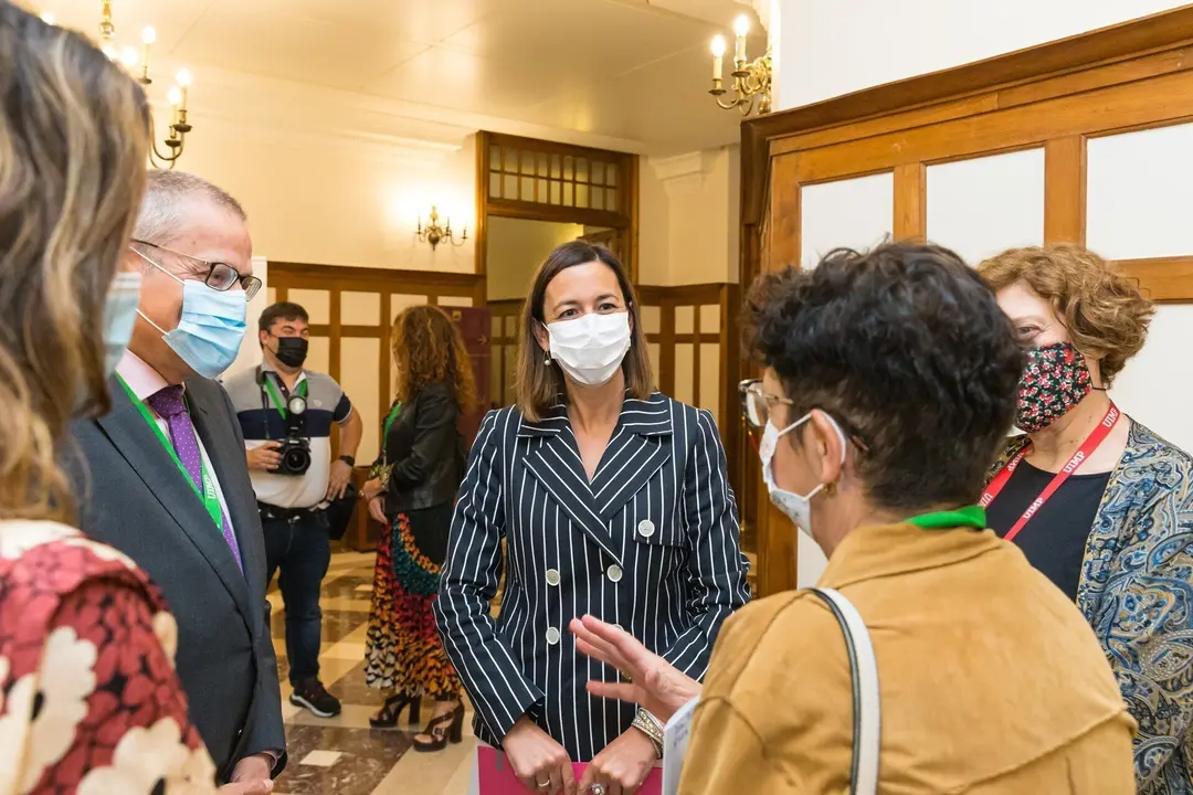 La consejera de Econom&iacute;a y Hacienda, Mar&iacute;a S&aacute;nchez, participa en la apertura del curso de la UIMP sobre Sistema Fiscal y Transici&oacute;n Ecol&oacute;gica.