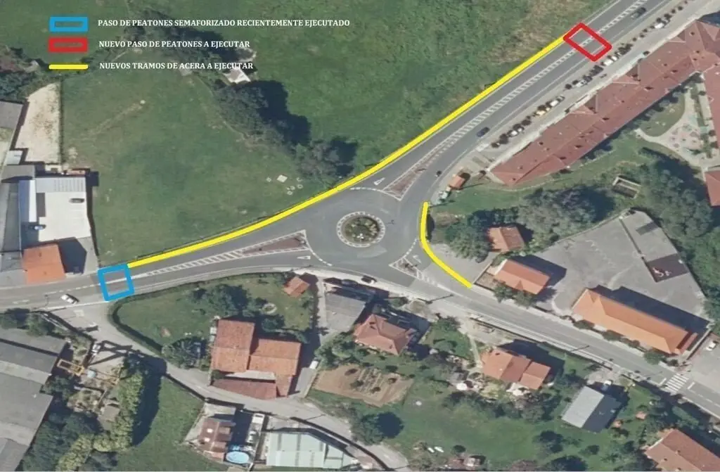 Mejoras de seguridad vial proyectadas en la N-611 a su paso por Arce