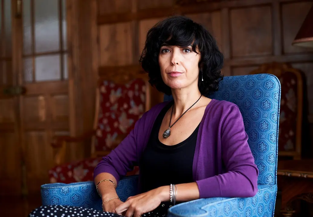 La escritora  Edurne Portela en la UIMP