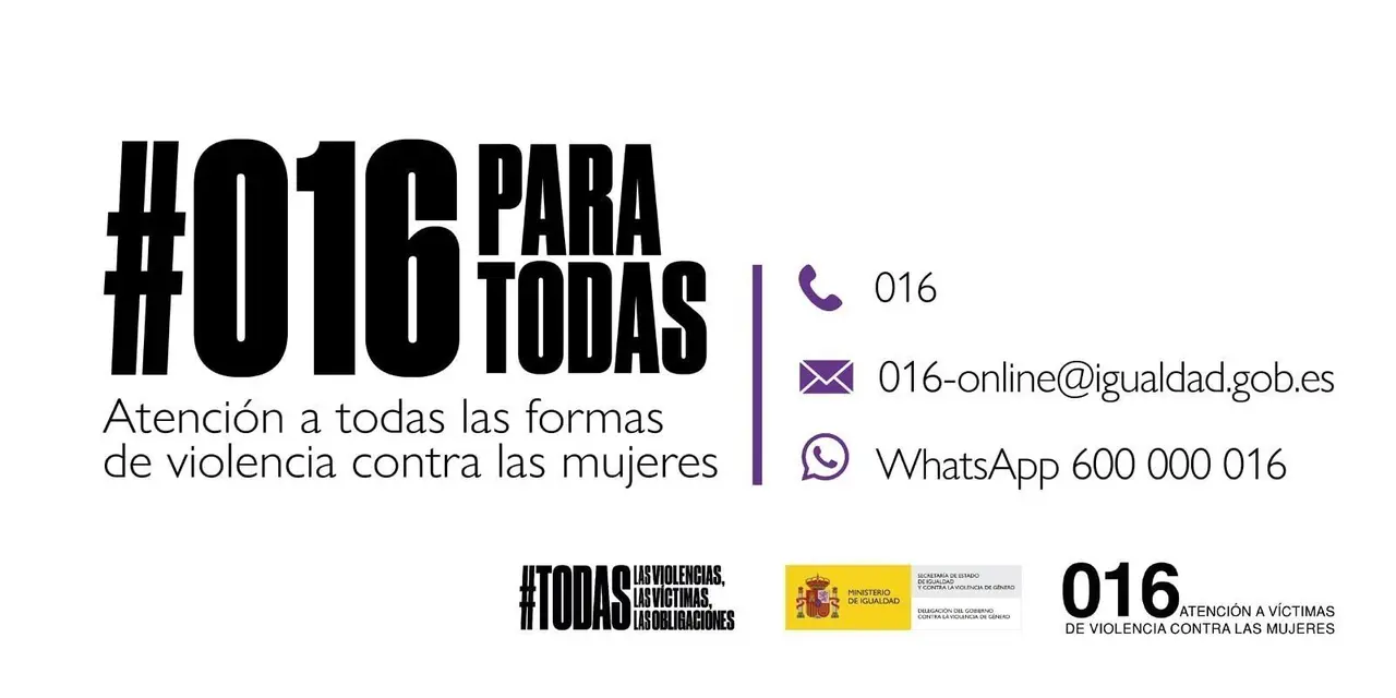 Archivo - Tel&eacute;fono 016 de atenci&oacute;n a todas las formas de violencias contra las mujeres