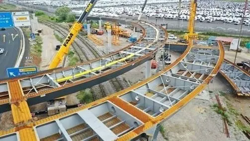 Obras del nuevo acceso al Puerto de Santander desde la A-67.