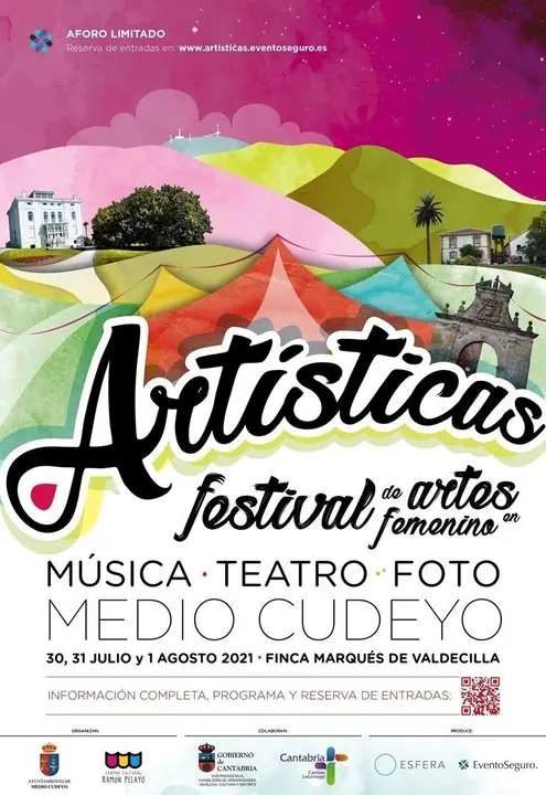 Cartel del festival 'Art&iacute;sticas' en Medio Cudeyo