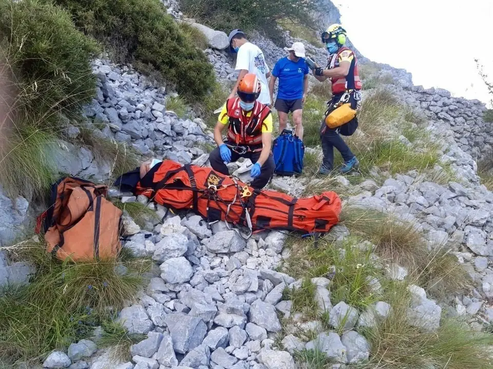 Rescate senderista en Picos de Europa
