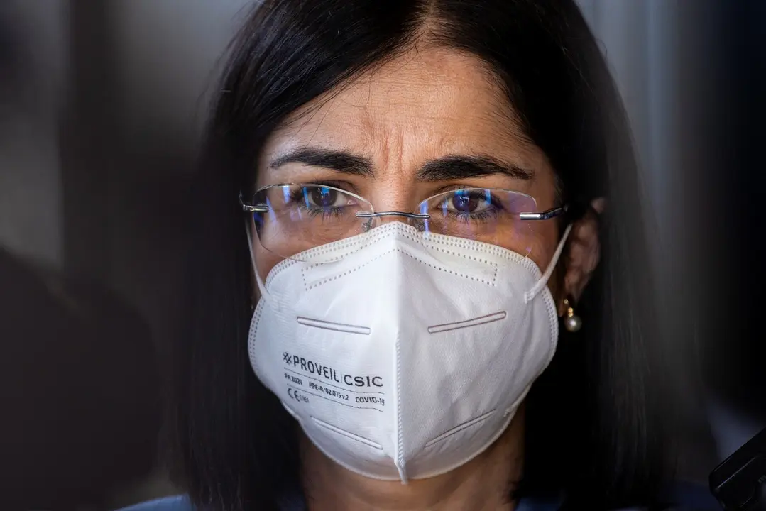 La ministra de Sanidad, Carolina Darias, inaugura un curso de verano organizado por la Universidad Complutense de Madrid, en en el Real Centro Universitario Escorial-Mar&iacute;a Cristina de San Lorenzo de El Escorial, a 19 de julio de 2021, en Madrid (Espa&ntilde;a).
