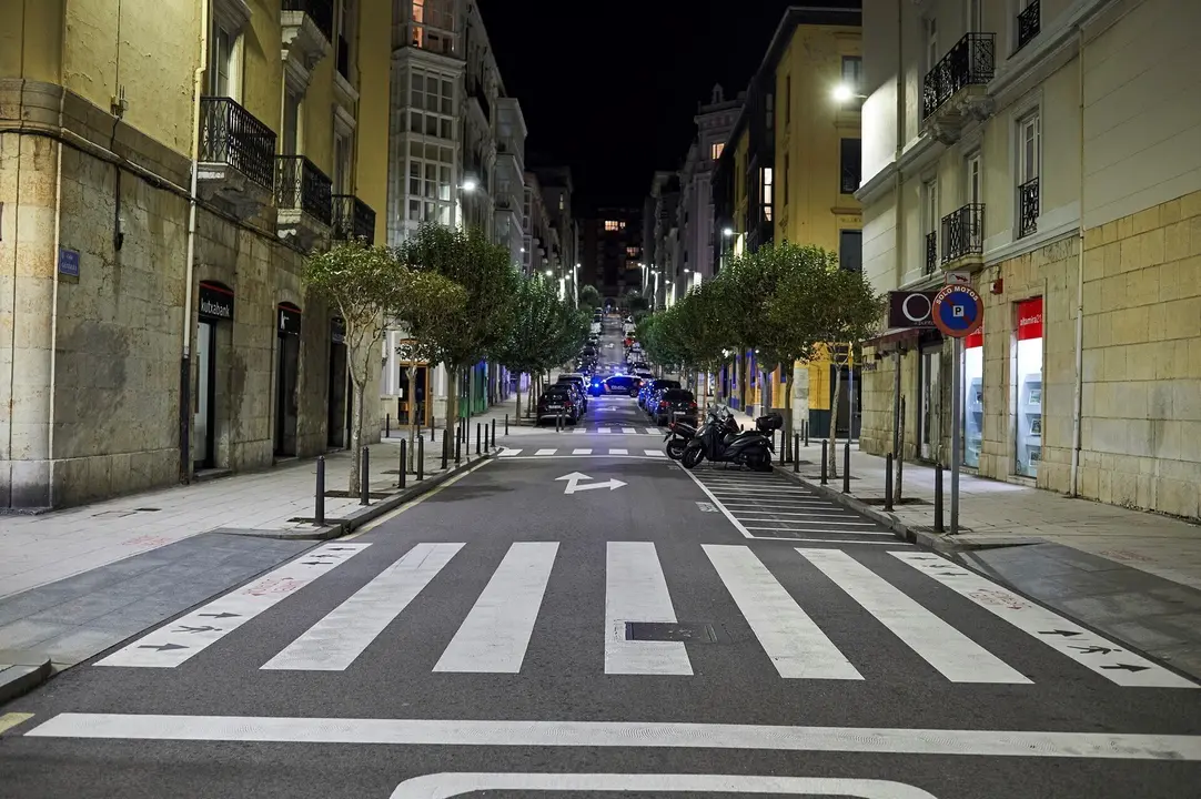 Archivo - Calle de Santander vac&iacute;a