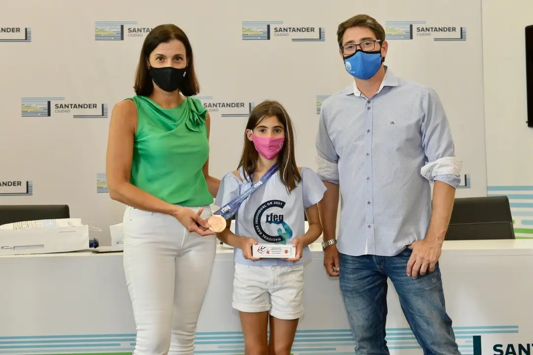 Recepci&oacute;n gimnasta Martina P&eacute;rez.