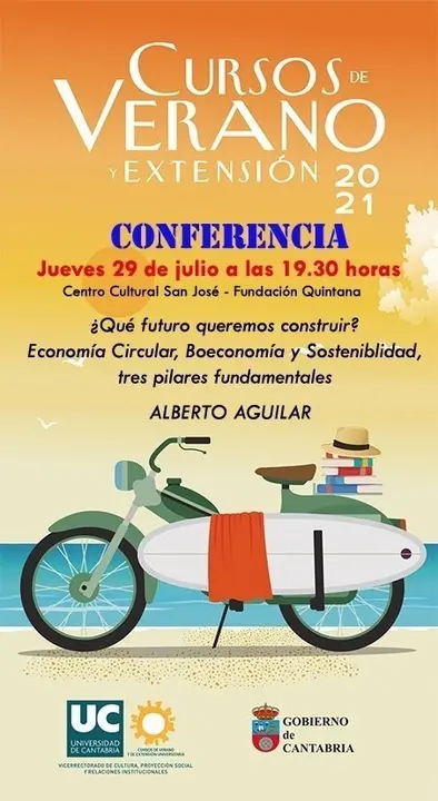 Cartel conferencia cursos verano UC.