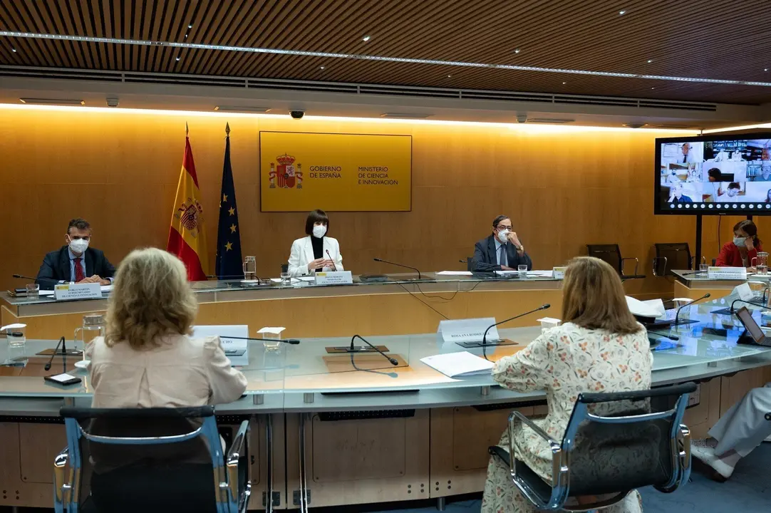 La ministra de Ciencia e Innovaci&oacute;n, Diana Morant, en su primer Consejo de Pol&iacute;tica Cient&iacute;fica, Tecnol&oacute;gica y de Innovaci&oacute;n este jueves 29 de julio de 2021