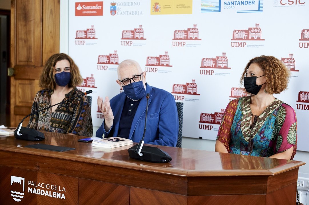 Rueda de prensa de Ainhoa e Ignacio Amestoy y de la actriz Lidia Otón en la presenetación de 'Lope y sus Doroteas'