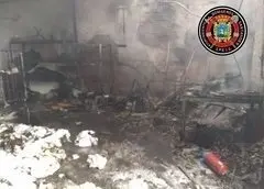 Incendio en una lavander&iacute;a industrial