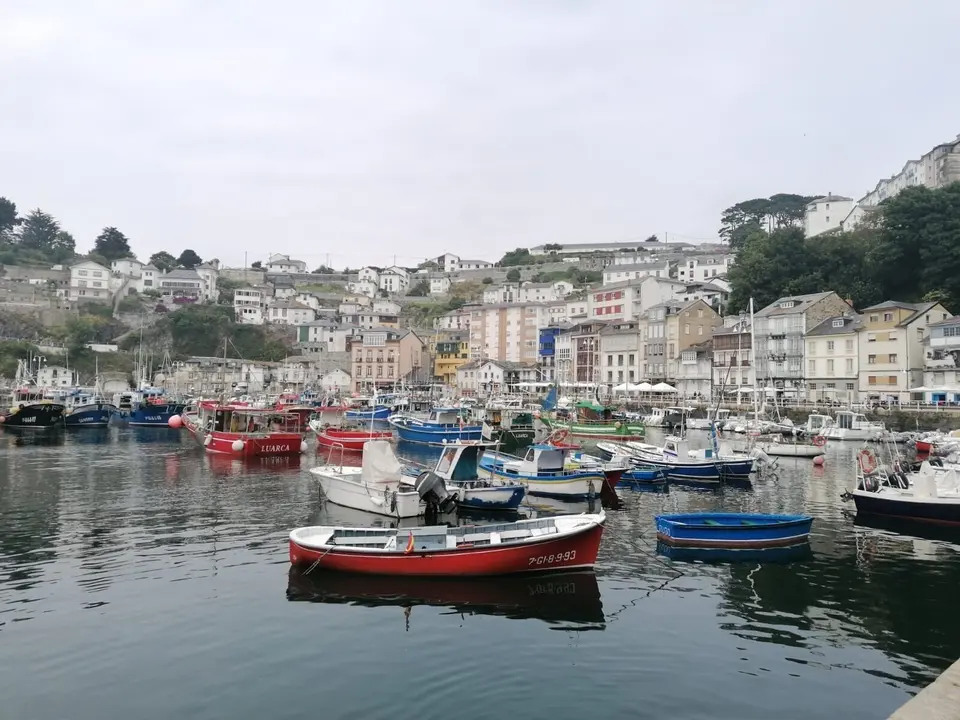 Puerto de Luarca, municipio de Vald&eacute;s. Barcos. Pesca.