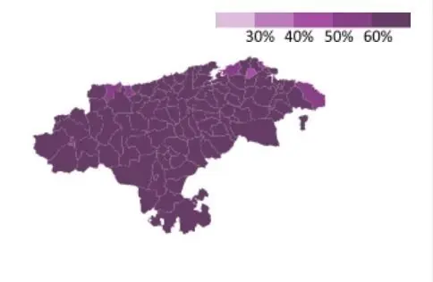 Archivo - Mapa de vacunaci&oacute;n por municipios