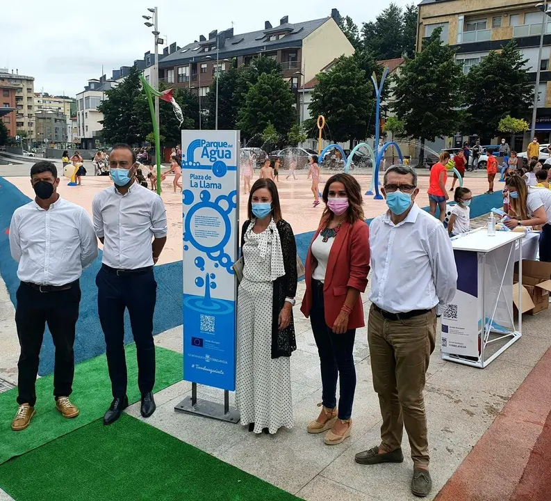 Inauguraci&oacute;n del Parque del Agua en la Plaza de La Llama.