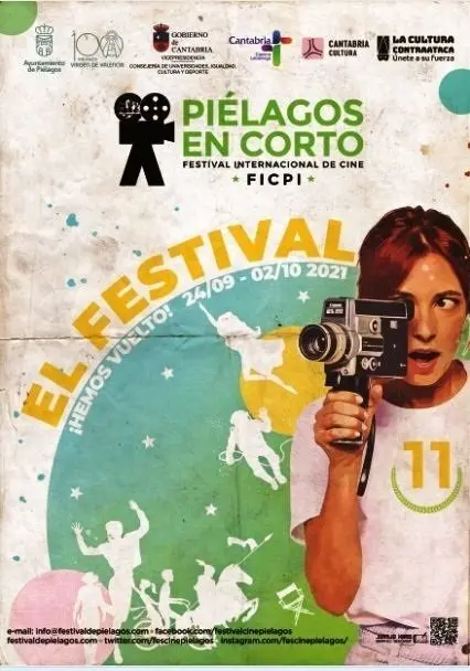 Cartel de la XI edici&oacute;n del Festival Internacional de Cine de Pi&eacute;lagos (FICPI)