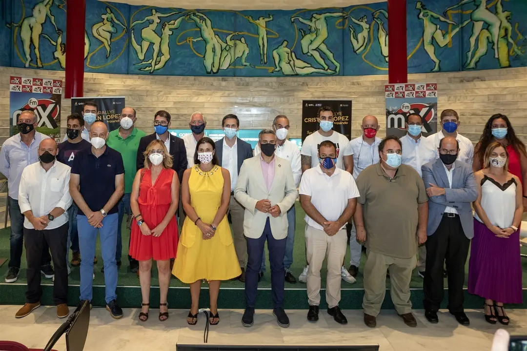 El Vicepresidente Y Consejero De Universidades, Igualdad, Cultura Y Deporte, Pablo Zuloaga, Presenta El Rally Blendio Memorial Cristian L&oacute;pez En El Palacio De Festivales.