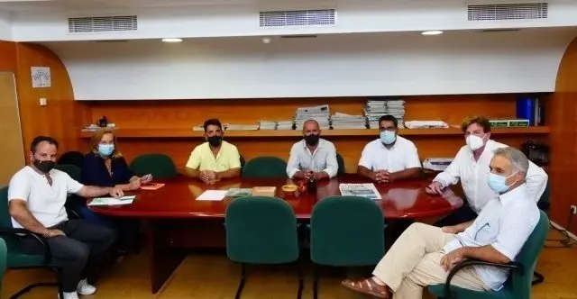 Representantes del PP y de las organizaciones agrarias en la reuni&oacute;n