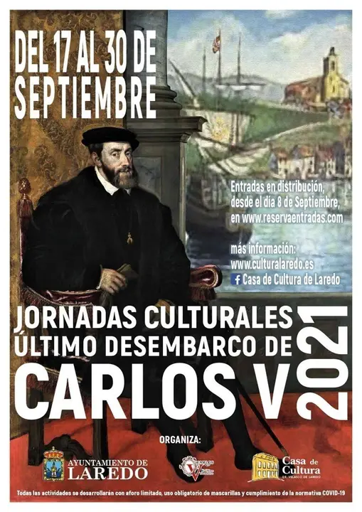 Cartel Jornadas Culturales Carlos V de Laredo