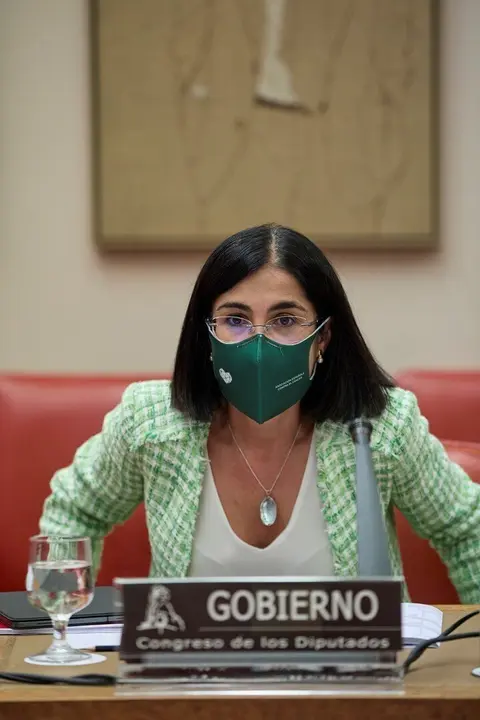 La ministra de Sanidad, Carolina Darias, comparece en una Comisi&oacute;n de Sanidad y Consumo en el Congreso de los Diputados, a 31 de agosto de 2021, en Madrid, (Espa&ntilde;a). El objeto de esta comparecencia es informar sobre el estado actual de la evoluci&oacute;n de la 
