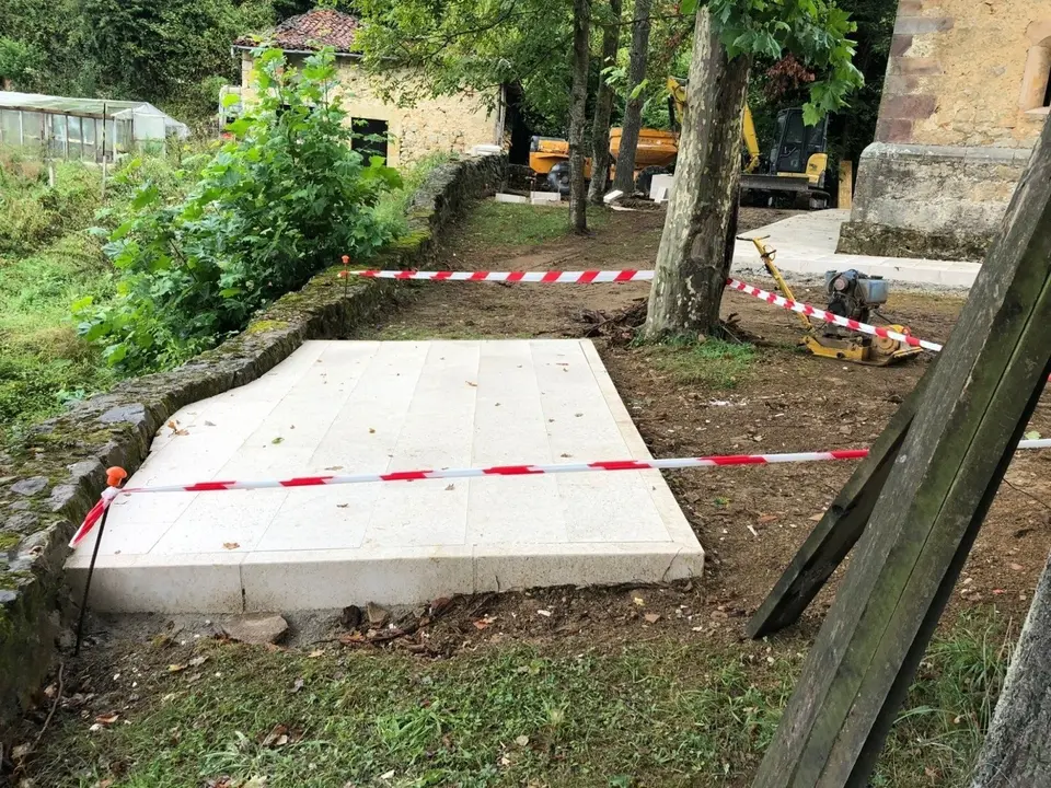 Obras del entorno de la capilla del Cristo de Bielva