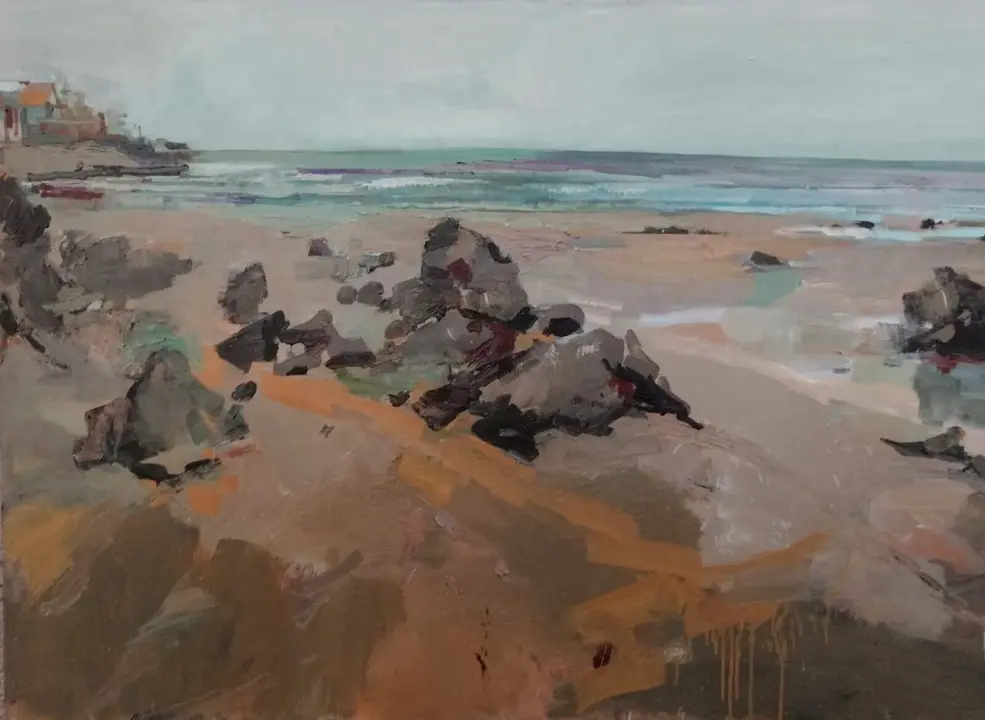 Archivo - Noja.- Johana Soldevilla gana el II Concurso de Pintura R&aacute;pida 'Villa de Noja'