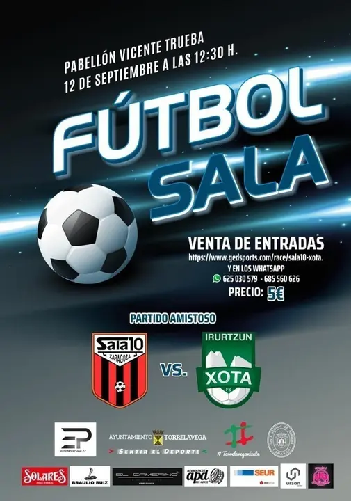 Cartel del partido entre el Zaragoza y el Osasuna Magna