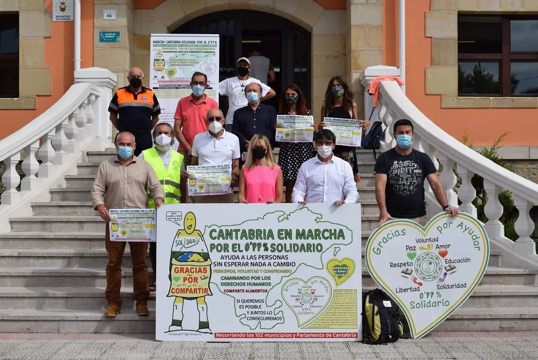 Presnetaci&oacute;n de la Marcha Solidaria por el 0,77% de este domingo