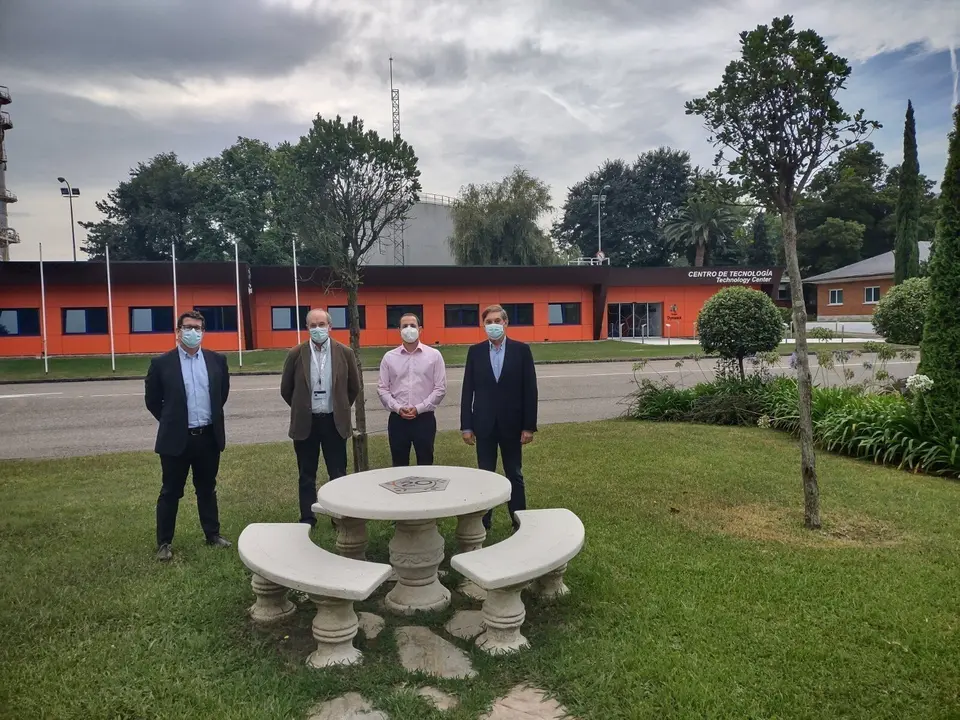 El director general de Industria, Daniel Alvear, en Dynasol