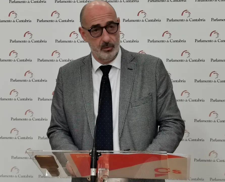 Archivo - El portavoz de Cs en el Parlamento de Cantabria, F&eacute;lix &Aacute;lvarez