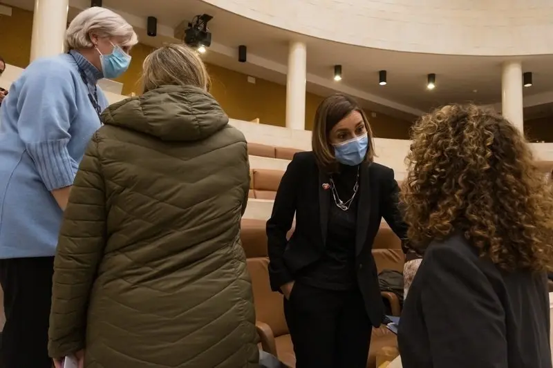 10:30 horas. Parlamento de Cantabria. La consejera de Presidencia, Interior, Justicia y Acci&oacute;n Exterior, Paula Fern&aacute;ndez, comparece en la Comisi&oacute;n de Presidencia. 9 de diciembre de 2021 &copy; Ra&uacute;l Lucio