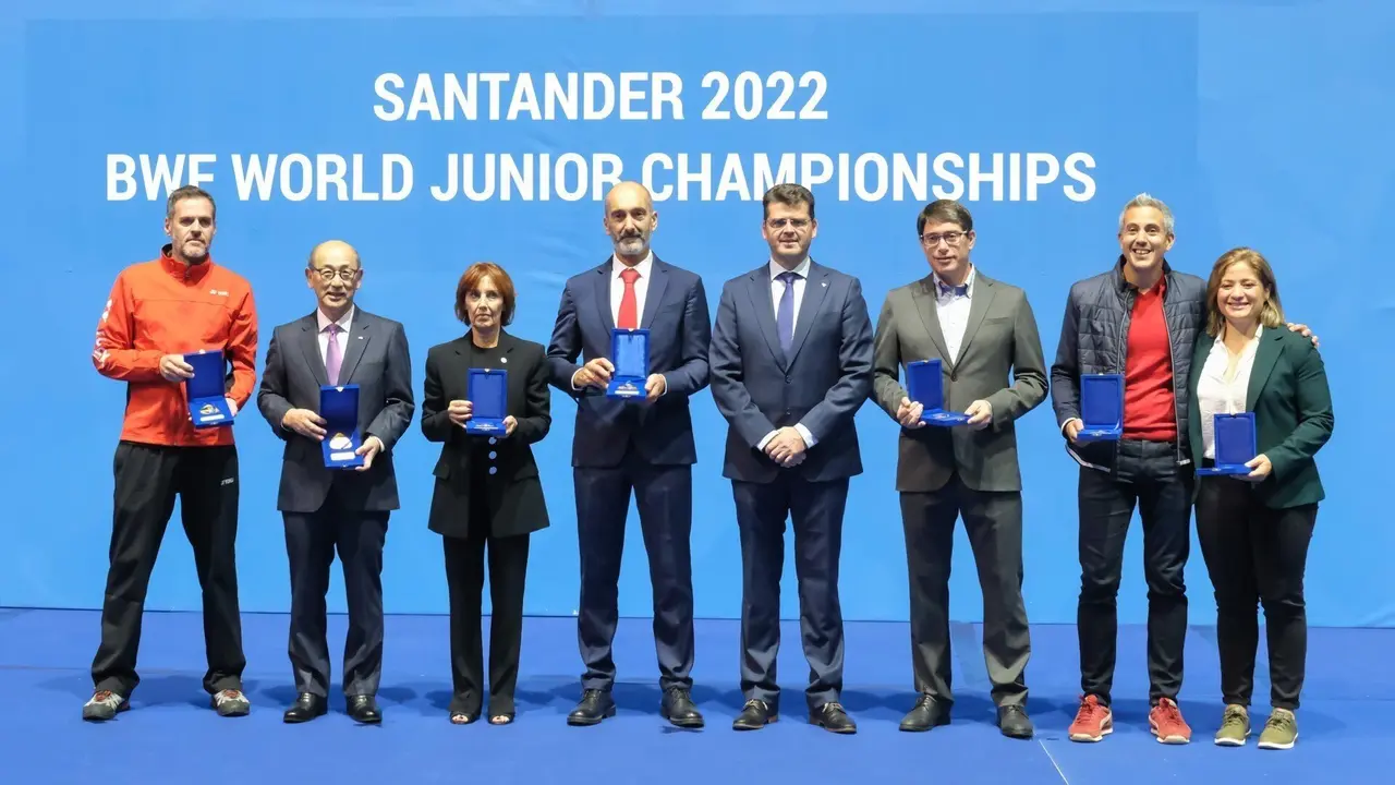 12:00 horas. Palacio de los Deportes de Santander. El vicepresidente y consejero de Universidades, Igualdad, Cultura y Deporte, Pablo Zuloaga, asiste a las finales del torneo individual del Campeonato del Mundo Junior de B&aacute;dminton Santander 2022. 30 de octubre de 2022 &copy; Ra&uacute;l Lucio