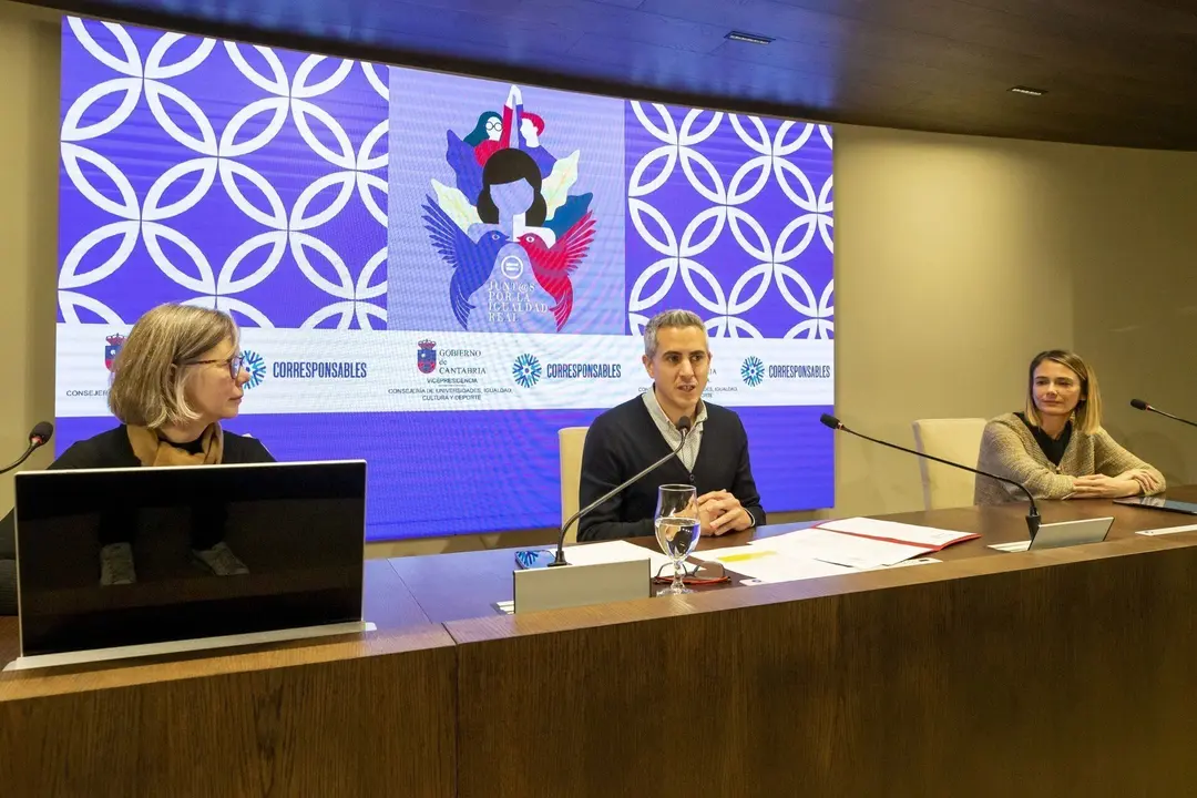 12:30 horas. Palacio de Festivales
El vicepresidente y consejero de Universidades, Igualdad, Cultura y Deporte, Pablo
Zuloaga, presenta los videos de la campa&ntilde;a del Plan Corresponsables. 04 ENERO 2023 &copy; Miguel De la Parra